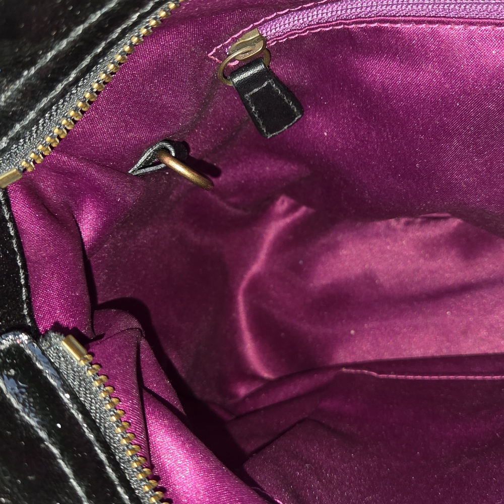 Coach Zoe 12735 2008 Patent Hobo Black Shoulderbag Great Used Condition - Picture 14 of 16
